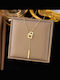 Geometric Necklace Made of Gold Plated Steel