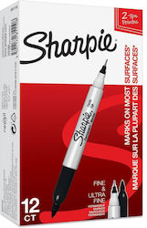 Sharpie Twin Μαρκαδόρος Μαύρος