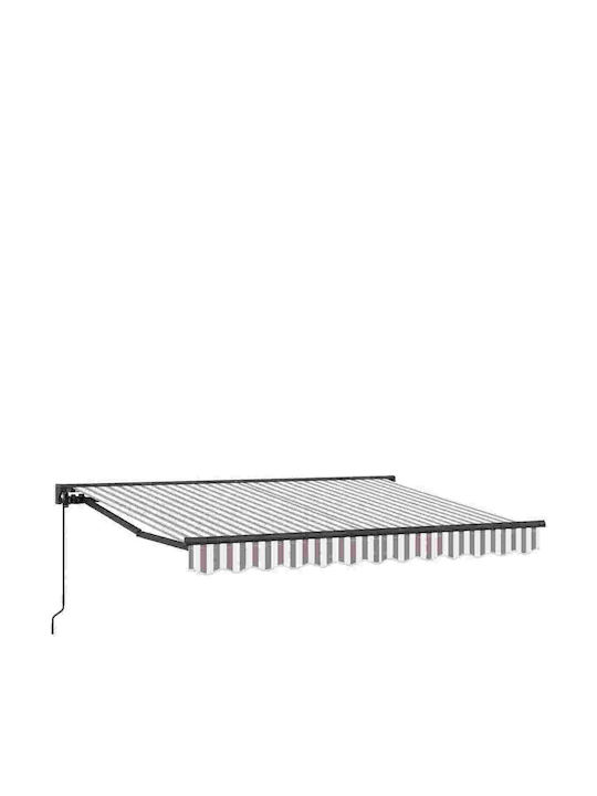 vidaXL Τέντα Βεράντας Γκρι 3.5x2.5m