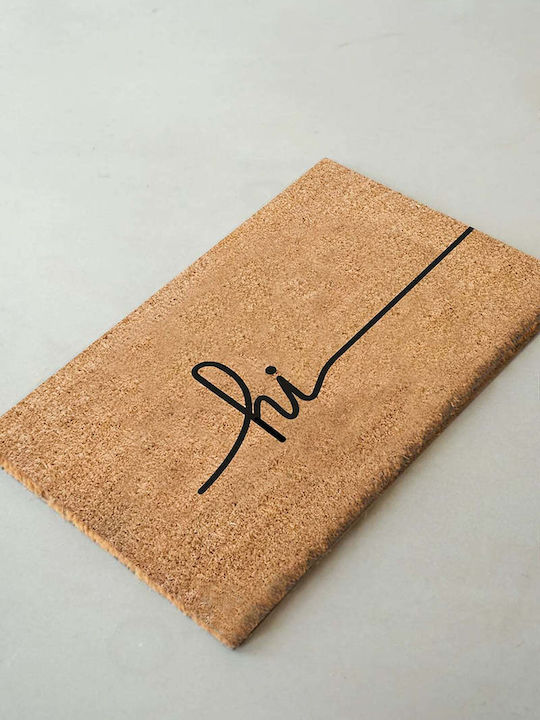 SteweHome Doormat From Coconut Tree With Non-Slip Backing Brown 40x60cm