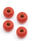 Wooden Bead 8mm/ø2mm 50g 305pcs Red Package 1 Pak