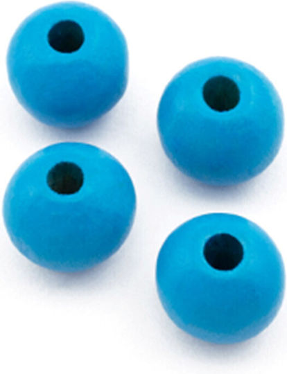 Ξυλινη Χανδρα 8mm/ø2mm 50g 305τμχ Γαλαζιο Συσκευασια 1 Πακ