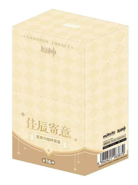 Genshin Impact Schlüsselanhänger Blind Box A Display Set 16 Stück