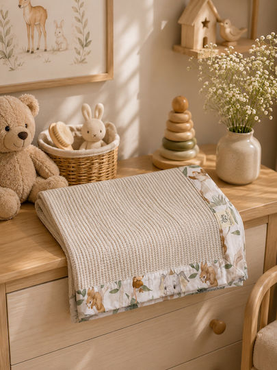 Grandes Suenos Pătură Pepinieră Swaddling 100% Bumbac Bej 75x100cm