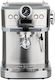 Estia Inox Sense Αυτόματη Μηχανή Espresso 1360W Πίεσης 20bar Ασημί