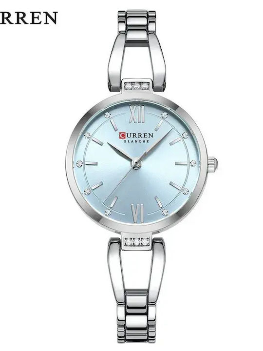 Womens Watch 30mm Battery With Silver Metal Bracelet