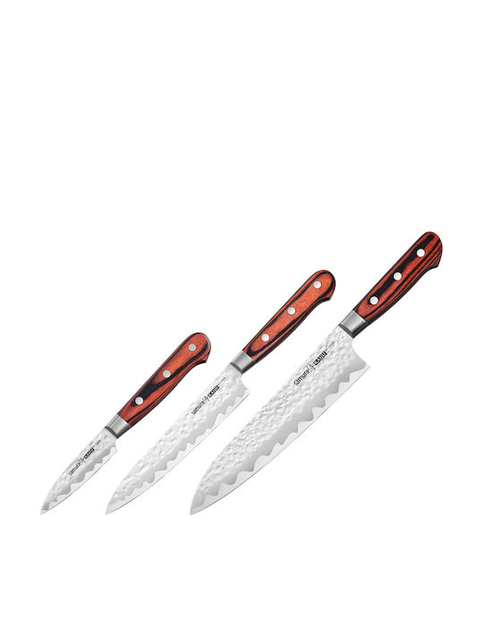 Samura Kaiju General Use Knives Stainless Steel 3 Pieces