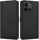 Tech-Protect Handyhülle aus Synthetischem Leder / Silikon Schwarz (OnePlus Nord 6)