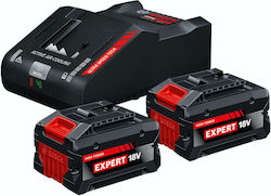 Bosch Σετ 2 Μπαταριών Εργαλείου 18V Χωρητικότητ...