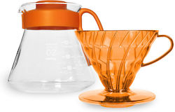 Hario V60 Clever Dripper Γυάλινο Πορτοκαλί 170x125x220mm Hario V60 Clever Dripper Γυάλινο Πορτοκαλί 170x125x220mm