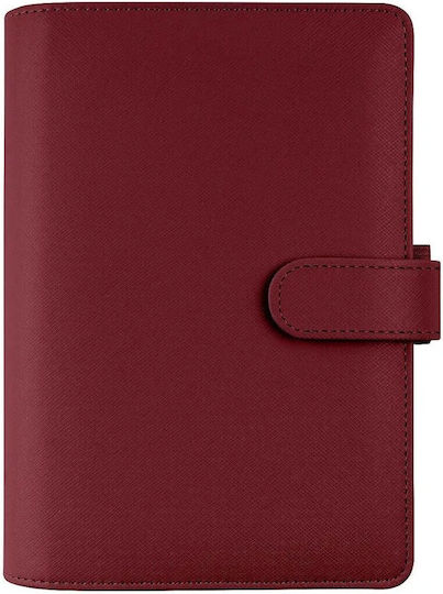 Filofax Personal Saffiano Daily Organizer Burgundy