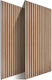Relaxdays Acoustic Panel Set 120 X 60 Cm Light Brown 120x2x60 Cm