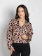 Γυναικεία Μπλούζα Animal Print Καφέ