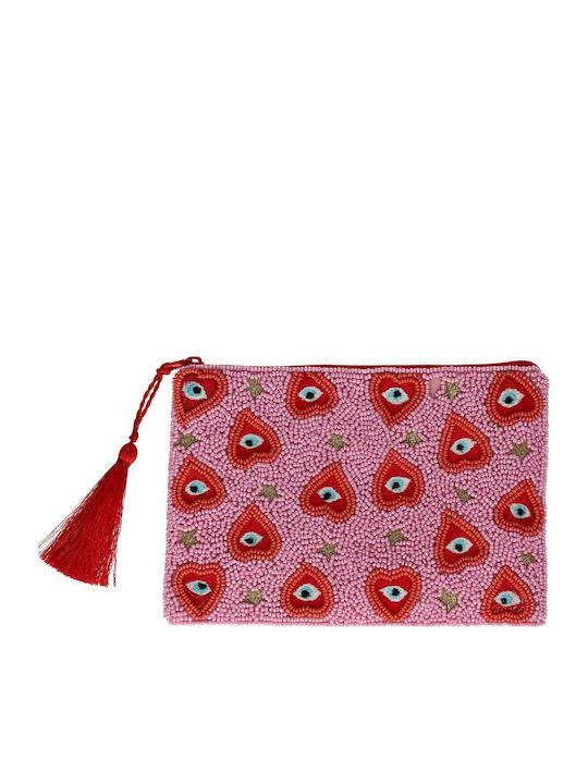 Elodie Cosmetic Bag M Motive Holy Heart Pink
