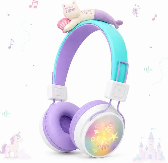 Marcus & Marcus Wireless Bluetooth Kids' On Ear Headphones with 40 Hours Playing Time Gatogorgona