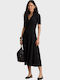 Midi Abendkleid Schwarz