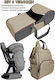 Stewehome Set 3 Pieces Baby Care Carry Port Bebe Bag Brown