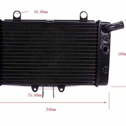 Ψυγειο Νερου Honda Cb400f Cb1 400 Nc27 89-92 Μαυρο