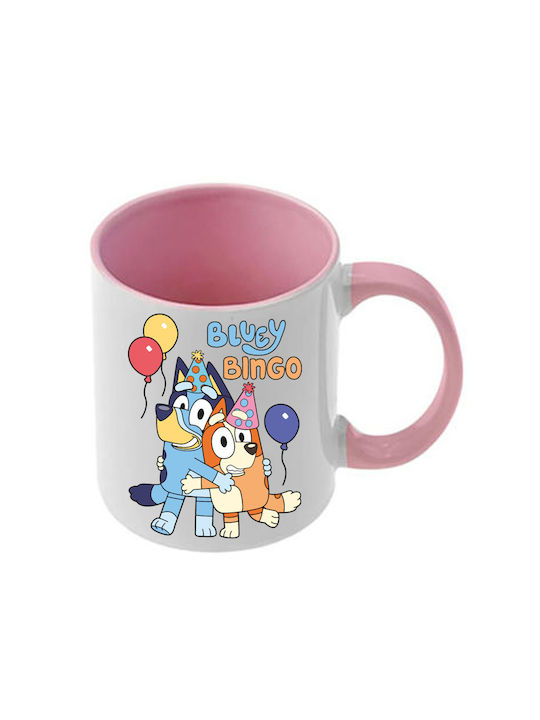 Чаша Bluey Розова Дръжка Вътрешна