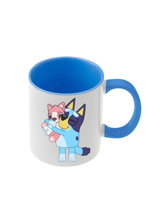 Κούπα Bluey Γαλάζια Λαβή Εσωτερικό