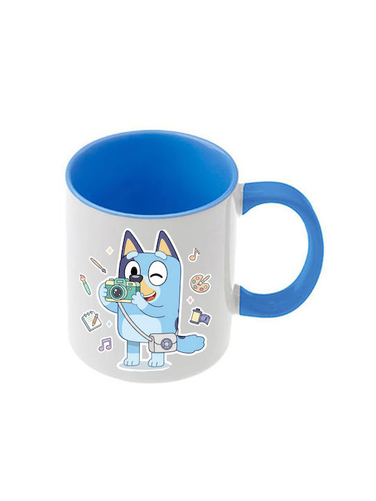 Κούπα Bluey Γαλάζια Λαβή Εσωτερικό