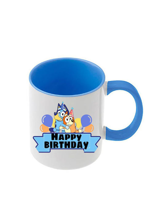 Κούπα Bluey Γαλάζια Λαβή Εσωτερικό