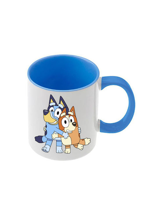 Κούπα Bluey Γαλάζια Λαβή Εσωτερικό