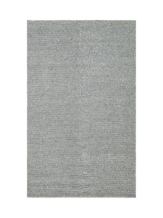 SteweHome Handmade Rectangular Gray Rug 130x190cm