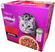 Whiskas Wet Food for Adult Cats in Pouches with Chicken Calf Poultry Lamb and Beef 24x85gr