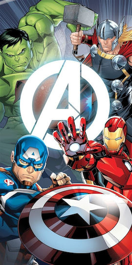 Avengers Beach Towel 553 White 70x140 Quick Dry Disney Dimcol