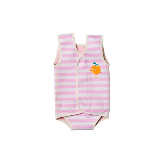 Baby Life Jacket Poppy Peach Pink Stripe Sunnylife