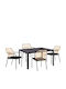 Set Dining Pentru Exterior 5 Piese Gri
