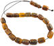 Water Buffalo Worry Beads with 21 Brown Horn Beads