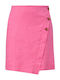 Linen Fuchsia Skirt