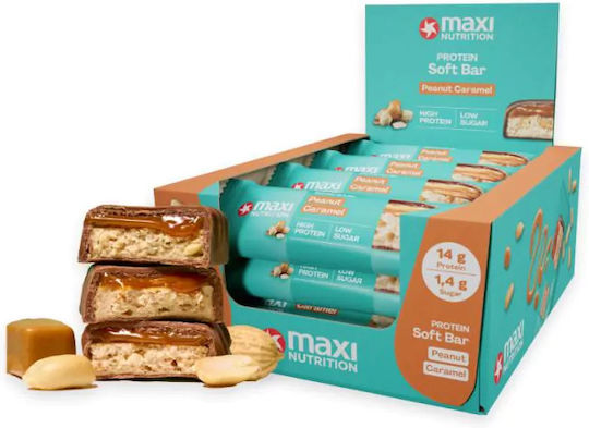 MaxiNutrition Μπάρες Πρωτεΐνης με Γεύση Peanut Caramel 16x45gr