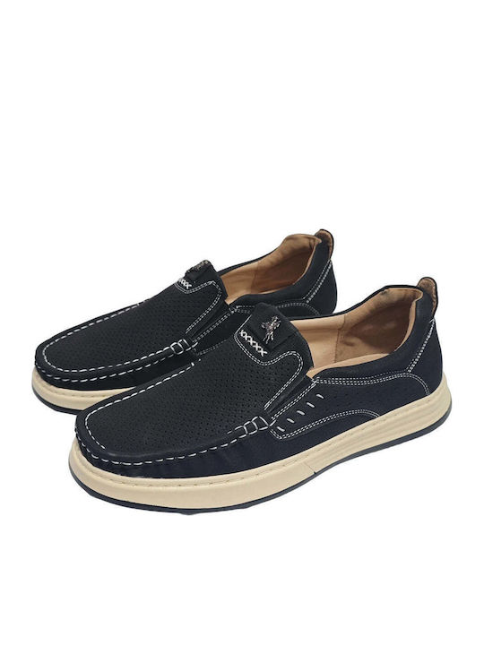 Ustyle Men's Moccasins in Black Colour