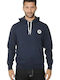Sweatshirt with Hood Navy Blue