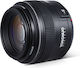Yongnuo Full Frame Φωτογραφικός Φακός 85mm F/1.8 Telephoto για Canon EF Mount Μαύρος