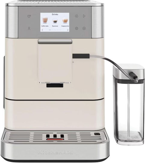 Kitchenaid KF7 Αυτόματη Μηχανή Espresso με Μύλο Άλεσης Λευκή 5KES8557BPL