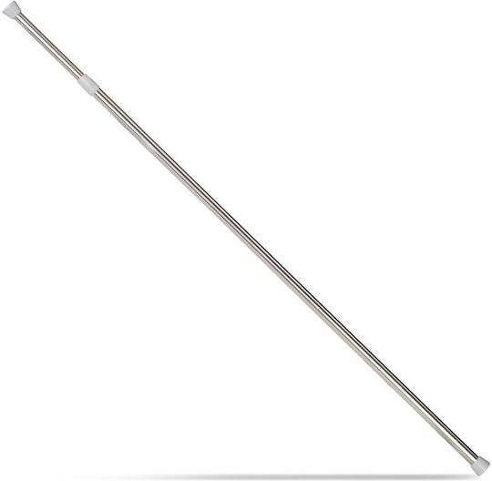 Relaxdays 10023827_864 Bară Pliabilă Pentru Perdea De Duș Dreaptă Din Oțel Inoxidabil Gri 200cm Relaxdays 10023827_864 Bară Pliabilă Pentru Perdea De Duș Dreaptă Din Oțel Inoxidabil Gri 200cm