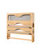 Relaxdays Rollenspender Braun 33x7x34,5cm