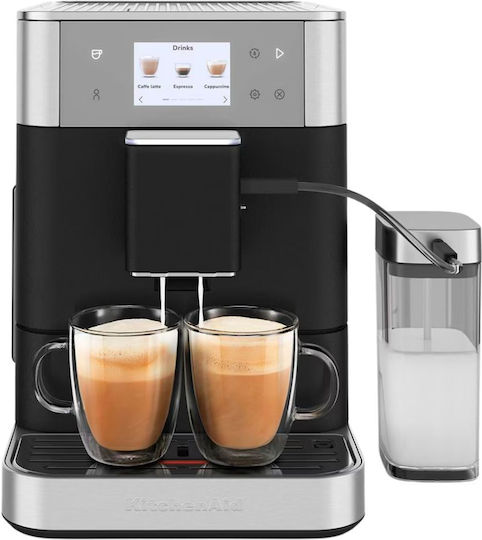 Kitchenaid KF7 Αυτόματη Μηχανή Espresso με Μύλο Άλεσης Black 5KES8557BBK