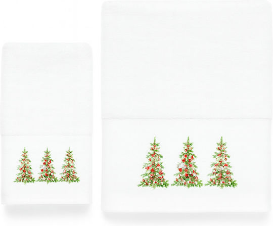 Astron Italy Bath Towels Set 2 pcs Trees Weight 500gsm