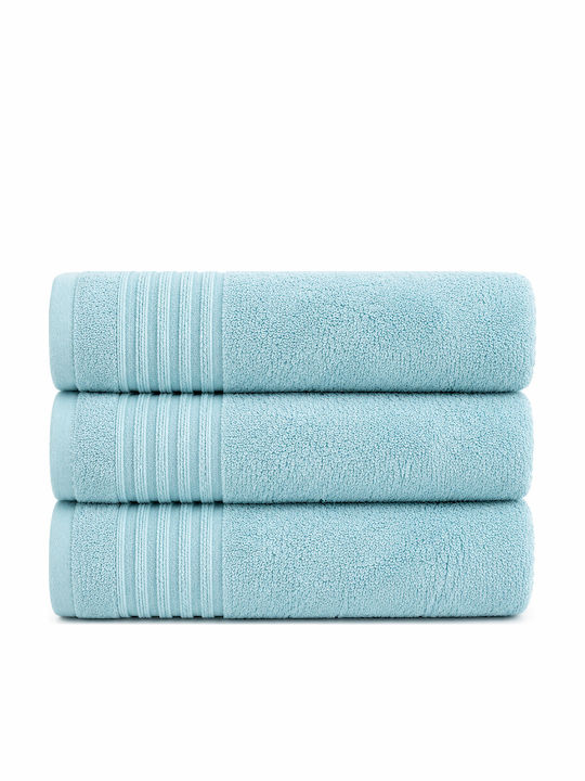 Xionoula Home Geo Aqua 3er Set Badetücher Gewic...