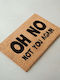 SteweHome Non-Slip Orange Doormat Thickness 15mm