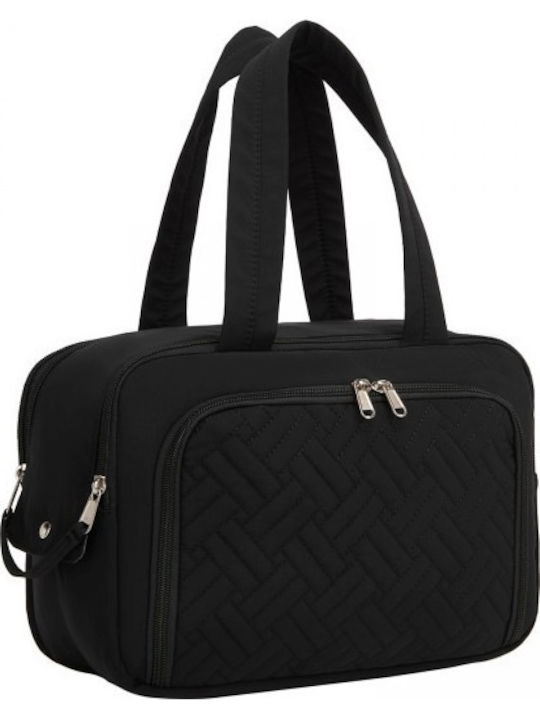 Miss Lulu Travel Quilted Toiletry Bag – Water-r...