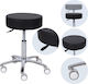 Habys Wheeled Black Stool