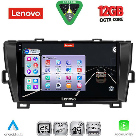 Lenovo Car Audio System for Toyota Prius BMW X1 / X3 / X4 2009-2015 (Bluetooth/USB/WiFi/GPS/Apple CarPlay/Android Auto) with 9" Touch Screen