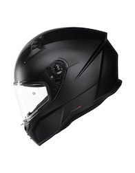 CMS GP2-R Plain Black Matte Motorcycle Helmet Full Face ECE 22.06 1400gr
