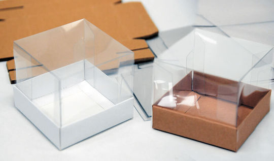 Capac Cutie Hârtie pentru Cadou Alb 11x8x11cm